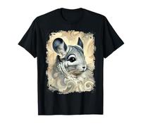Cute Chinchilla Colourful and Abstract Artwork T-Shirt
