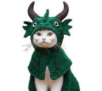 Cute Chinchilla Knitting Pet Clothes Halloween Warm Pet Easy-On Knitted Shawl Sweater Clothes Hoodie E1P3 Winter 202
