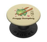 Cute Chopstick Kawaii Froggy Dumpling Cute Frog Meme PopSockets Adhesive PopGrip