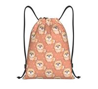 Cute Chow Chow Dogs Funny Women Men Gym Sack Durable Drawstring Bag Portable String Backpack For Yoga Holidays Travel