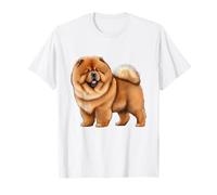 Cute Chow Chow Illustration Dog Lover T-Shirt