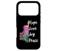 Cute Christian Advent candle Hope love joy peace Christmas Case for iPhone 17 Pro