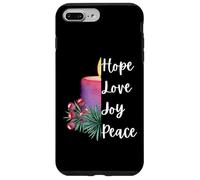 Cute Christian Advent candle Hope love joy peace Christmas Case for iPhone 7 Plus/8 Plus