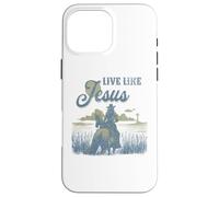 Cute Christian Cowgirl Live Like Jesus Western Faith Boho Case for iPhone 16 Pro Max