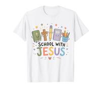 Cute Christian Teacher School Faith Jesus Classroom Fun Value Graphic T-Shirt