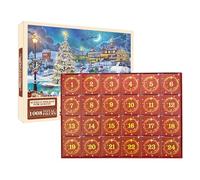 Cute Christmas Advent Puzzles - Creative Puzzle for the Advent Calendar | Calendar Puzzle for the Countdown of Christmas, Decorative Puzzle for Christmas Holidays, Funny