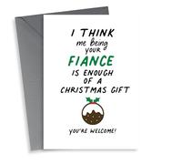 Cute Christmas card for your Fiancee/Fiancé to let them know your their gift
