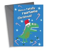 Cute Christmas Card - Have a Totally Roarsome Day!