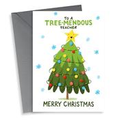 Cute Christmas Card - Tree-mendous Teacher