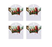 Cute Christmas Doll Print Blank Greeting Cards, Love Buttons, Pearl Paper Envelopes Suitable For Various Occasions - Anniversary Cards, Thank You Cards, Holiday Cards, Wedding Cards, Congratulations.