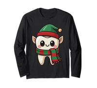 Cute Christmas Elf Tooth Funny Dentistry Dentist Long Sleeve T-Shirt
