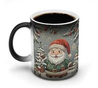 Cute Christmas Gnome Mug 11oz Custom Magic Mug Personalized Coffee Mugs Ceramic Heat Sensitive Clue Mugs Funny Color Changing Cup with Handle Novelty Coffee Cup for Daily Use