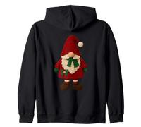 Cute Christmas Gnome Santa Winter Snow Zip Hoodie