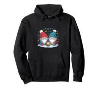 Cute Christmas Gnomes Couple Pullover Hoodie