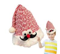 Cute Christmas Hat, Christmas Hat for Kids | Cute Red Santa Hat with Sequins - Unisex Fabric Deer Antlers Christmas Decoration for Adults and Kids