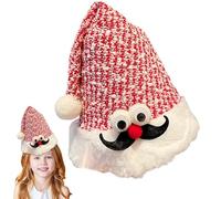 Cute Christmas Hat,Christmas Hat for Kids | Santa Hat Cute Red Christmas Hat - Unisex Christmas Decoration with Deer Antler and Christmas Fabric for Adults and Kids