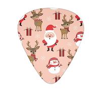 Cute Christmas Holidays Printed Guitar Picks,12 Pack Personalized Guitar Picks For Bass Acoustic Guitar Electric Guitar Includes 0.46mm/0.71mm/ 0.96mm