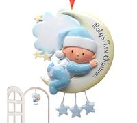 Cute Christmas Ornaments | Resin Baby's First Christmas Pendant,Hangable Tree Decorations for Winter Holiday Window Wall Indoor Home Car Rear View Mirror Bag Fireplace Garland