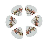 Cute Christmas Owls on Branch print Guitar Picks, 12PCS Premium Celluloid Guitar Pick Medium for Acoustic Guitar, Electric Guitar, Bass
