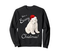 Cute Christmas Santa Polar Bear Sweatshirt Sweatshirt