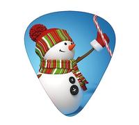 Cute Christmas Snowman Guitar Pick 12 Picks Fashion Personalized Bass Pick Durable Electric Guitar Plectrums Instrument Accessories
