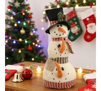 Cute Christmas Snowman Ornament Fabric Indoor Outdoor Holiday for