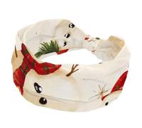 Cute Christmas Snowmans Stretchy Headbands for Women, Non-Slip Hair Bands Fashion Sports Turban for Yoga Workout Daily Use