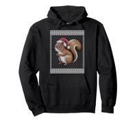 Cute Christmas squirrel ugly sweater Pullover Hoodie