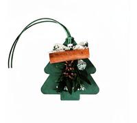 Cute Christmas Tree Car Air Freshener, Hanging Scented Decor for Home, Creates Festive Atmosphere, 3 Fragrance Types (Cedar)