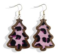 Cute Christmas Tree Earrings - Zircon, Cake & Light Designs - Perfect Stocking Stuffers for Christmas Gifts 2024, Zinc, No Gemstone