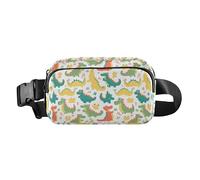Cute Christmas Tree Red Truck Waterproof Fanny Pack Waist Bag with Adjustable Strap for Travel Gym Work, Cute Cartoon Crocodile Alligator, One Size