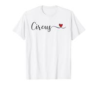Cute Circus Handwritten Typography Design with a Heart Value Graphic T-Shirt