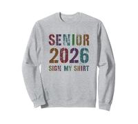 Cute Class of 2026 SENIOR SIGN MY SHIRT Yearbook Rule Sweatshirt