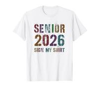 Cute Class of 2026 Senior Sign My Shirt Yearbook Rule T-Shirt