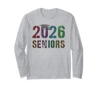 Cute Class of 2026 Seniors Graduating Almost There 12 Years Long Sleeve T-Shirt
