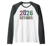 Cute Class of 2026 Seniors Graduating Almost There 12 Years Raglan Baseball Tee
