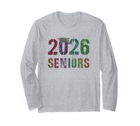 Cute Class of Senior 2026 Rule Rocks Throwback Outfit Long Sleeve T-Shirt