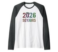 Cute Class of Senior 2026 Rule Rocks Throwback Outfit Raglan Baseball Tee