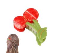 Cute Claw Clips, Red Cherry Hair Accessories, ABS Ideal for Fine, Short, or Long Hair, Perfect for Mother's Day and Graduation Ceremonies, Stylish and Functional, 6.3x4.5cm