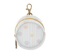 Cute Claw Pastel Stripe Baby Pacifier Holder with Zipper and Clip Coin Purse Change Holder, Neutral Baby Items
