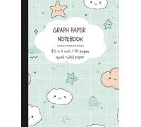 Cute Cloud Friends Graph Paper Notebook for Kids:: 8.5" x 11" Grid Paper Notebook for Kids, 90 pages, Writing, Drawing & Handwriting Practice Book, Graph Paper Notebook for Math and Science