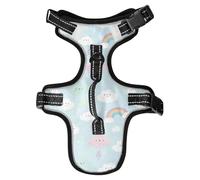 Cute Cloud Rainbow Lightening Reflective Vest for Small Dogs for Doberman Dog Training Control Dog Vest for Walking Chaleco para perro