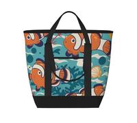 Cute Clown Fish,Lunch Bags Large Capacity Insulated Tote Bag For Women Men Work Picnic Travel