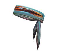 Cute Clown Fish Sports Headband Tie Double-Sided Breathable Sweat-Absorbing Band for Running Cycling Gym Workouts Head Tie Adjustable Fit