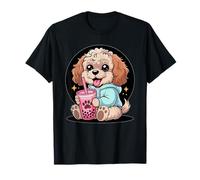 Cute Cockapoo with Bubble Tea Kawaii Style T-Shirt