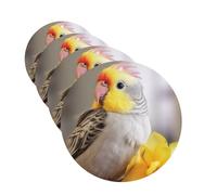 Cute Cockatiel Car Air Freshener Cards for Women Men 4 Pack Cute Car Accessories Long Lasting Scent Car Diffuser Hanging Auto Aromatherapy Tablets Car Fresheners Gifts