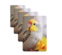 Cute Cockatiel Car Air Freshener Cards for Women Men 4 Pack Cute Car Accessories Long Lasting Scent Car Diffuser Hanging Auto Aromatherapy Tablets Car Fresheners Gifts