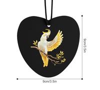 Cute Cockatiel Car Air Freshener Decorative Hanging Aromatherapy Tablets for Car Trucks Love form