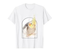 Cute Cockatiel Portrait Artwork Pet Gift T-Shirt