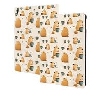 Cute Coffee Guinea Pig Print Compatible with ipad air 3rd Generation Case Cover, Tablet Cases Compatible with ipad Pro Case 10.5 Inch, Auto Wake/Sleep, Folio Stand